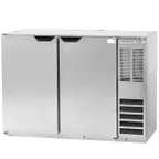 image of Beverage Air BB48HC-1-S-27 48" 2 Section Black Back Bar Cooler with Solid Door