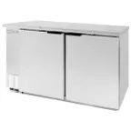 image of Beverage Air BB58HC-1-F-S 59" 2 Section Stainless Steel Back Bar Cooler with Solid Door