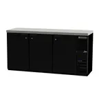 image of Beverage Air BB72HC-1-B-27 72" 3 Section Back Bar Refrigerator with Solid Door