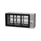 image of Beverage Air BB72HC-1-FG-PT-S 72" Pass-Thru Glass Door Back Bar Refrigerator