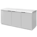image of Beverage Air BB72HC-1-F-S-27 72" 3 Section Back Bar Cooler with Solid Door