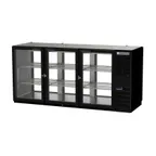 image of Beverage Air BB72HC-1-G-PT-B 72" Pass-Thru Glass Door Back Bar Refrigerator
