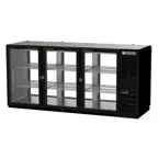 image of Beverage Air BB72HC-1-GS-F-PT-B 72" Pass-Thru Glass Door Back Bar Cooler