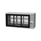 image of Beverage Air BB72HC-1-GS-F-PT-S-27 72" Pass-Thru Glass Door Back Bar Cooler