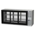 image of Beverage Air BB72HC-1-GS-PT-S 72" Pass-Thru Glass Door Back Bar Cooler
