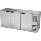 image of Beverage Air BB72HC-1-S-27 72" 3 Section Back Bar Refrigerator with Solid Door