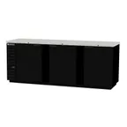 image of Beverage Air BB94HC-1-F-B 95" Three Section Back Bar Cooler with Solid Door, 37.82 cu. ft.