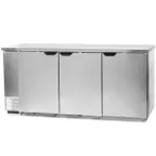 image of Beverage Air BB94HC-1-S 95" Three Section Back Bar Cooler with Solid Door, 37.82 cu. ft.