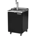 image of Beverage Air BM23HC-B 24" Beer Cooler 7.66 Cu Ft Black 1‑Keg 1‑Col 3" Faucet 1/6 HP 4" Casters USA