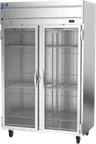 image of Beverage Air CT2HC-1G 52" 2-Section Convertible Refrigerator Freezer w/ 2 Glass Doors, 45 cu. ft.