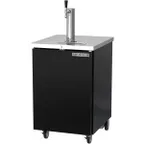image of Beverage Air DD24HC-1-B 24" Draft Beer Cooler w/ 1 Keg, 7.66 cu. ft., 1 Single-Tap Tower
