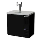 image of Beverage Air DD36HC-1-B 36" Draft Beer Cooler w/ 1 Keg, 8.31 cu. ft., 1 Dual-Tap Tower