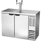 image of Beverage Air DD48HC-1-S 48" Draft Beer Cooler w/ 2 Kegs, 12.4 cu. ft., 1 Dual-Tap Tower