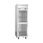 image of Beverage Air HRPS1HC-1HG 26" 1-Section Reach-In Refrigerator w/ 2 Glass Half Doors, Top Mounted, 1/4 hp, 22.3 cu. ft.