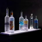 image of Beverage-Air LS4-48L-DW 48" Liquor Shelf with Built-In LED Lighting - 9" Deep