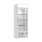 image of Beverage Air MMR19HC-1-W 27" One Glass Door Merchandiser Refrigerator in White, 17.87 cu. ft.