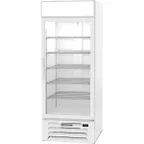 image of Beverage Air MMR27HC-1-W 30" One Glass Door Merchandiser Refrigerator in White, 25.88 cu. ft.
