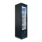 image of Beverage Air MT08-1H6B 18" One Glass Door Marketeer Merchandiser in Black, 7.69 cu. ft.