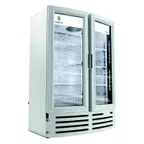 image of Beverage Air MT21-1W 39" 2-Section Marketeer Glass Door Merchandiser in White, 16.77 cu. ft. 
