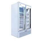 image of Beverage Air MT34-1W 39" 2-Section Marketeer Glass Door Merchandiser in Black, 26.12 cu. ft.