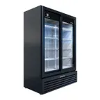 image of Beverage Air MT53-1-SDB 54" 2-Section Marketeer Glass Door Merchandiser in Black, 41.66 cu. ft.