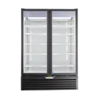 image of Beverage Air MT53-1B 54" 2-Section Marketeer Glass Door Merchandiser in Black, 41.66 cu. ft.