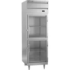 image of Beverage Air PF1HC-1BHG 26" One Section Reach-In Freezer w/ 2 Half Glass Doors, Aluminum Interior, 21 cu. ft.