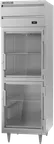 image of Beverage Air PH1-1BHG 1-Section "Half-Glass" 2-Door Heated Holding Cabinet, 21.5 cu ft, Stainless Steel Front