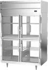 image of Beverage Air PH2-1BHG-PT 2-Section “8” Doors Clear Heated Holding Cabinet Stainless Steel