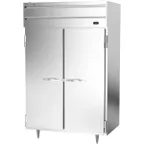 image of Beverage Air PH2-1S 2-Section Reach-In Heated Holding Cabinet, 43.3 cu ft, Stainless Steel Front, Solid Doors, 6 Shelves