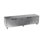 image of Beverage Air UCR119AHC 119" Four Section Undercounter Refrigerator w/ 4 Doors, 40 cu. ft.