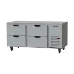 image of Beverage Air UCRD67AHC-4 67" Two Section Undercounter Refrigerator w/ 4 Drawers, 19 cu. ft.