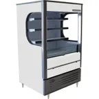 image of Beverage Air VMHC-7-1-W 35" White Vuemax Open Air Merchandiser, 3 Shelves, Vertical Case, 10 cu. ft.
