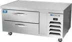 image of Beverage Air WTCTCS48HC 48" 2 Drawers Cross Temp Chef Base, Marine Edge, 7.21 cu. ft. (4) 12 x 20 pans