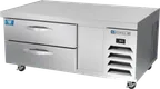 image of Beverage Air WTCTCS52HC 52" 2 Drawers Refrigerated Chef Base, Marine Edge, 8.06 cu. ft. (4) 12 x 20 pans