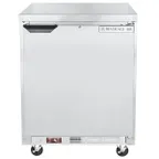 image of Beverage Air WTF27AHC-FLT 27" 1-Section Worktop Freezer w/ 1 Door, 5.9 cu. ft.