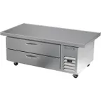 image of Beverage Air WTFCS52HC-60 60" 2 Drawers Worktop Freezer Chef Base w/ Marine Edge, 9.6 cu. ft.