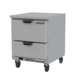 image of Beverage Air WTFD27AHC-2-FLT 27" 1-Section Worktop Freezer w/ 2 Drawers, 6.13 cu. ft.