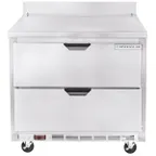 image of Beverage Air WTFD36AHC-2 36" 1-Section Worktop Freezer w/ 2 Drawers, 8.7 cu. ft.