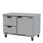 image of Beverage Air WTFD48AHC-2-FLT 48" 2-Section Worktop Freezer w/ 2 Drawers & 1 Door, 11.4 cu. ft.
