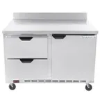 image of Beverage Air WTFD48AHC-2 48" 2-Section Worktop Freezer w/ 2 Drawers & 1 Door, 11.4 cu. ft.