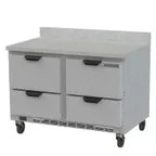 image of Beverage Air WTFD48AHC-4-FIP 48" 2-Section Worktop Freezer w/ 4 Drawers, 11.4 cu. ft.