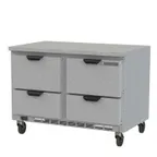 image of Beverage Air WTFD48AHC-4-FLT 48" 2-Section Worktop Freezer w/ 4 Drawers, 11.4 cu. ft.