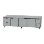 image of Beverage Air WTRD119AHC-2 119" 4-Section Worktop Refrigerator w/ 2 Drawers & 3 Doors, 40 cu. ft.