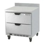 image of Beverage Air WTRD32AHC-2 32" 1-Section Worktop Refrigerator w/ 2 Drawers, 7.2 cu. ft.