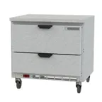 image of Beverage Air WTRD36AHC-2-FLT 36" 1-Section Worktop Refrigerator w/ 2 Drawers, 8.5 cu. ft.