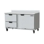 image of Beverage Air WTRD60AHC-2 60" 2-Section Worktop Refrigerator w/ 2 Drawers & 1 Door, 14.75 cu. ft.