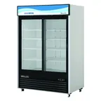 image of Blue Air BKGM48SL-HC 54" 2-Section Glass Door Refrigerator Merchandiser in White, 44.85 cu. ft.