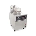 image of BKI BLG-FC 24" Full Pot Floor Model Gas Deep Fryer w/ 75 lbs Capacity, Automatic Lift, Filter System