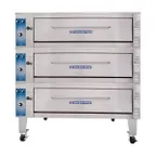 image of Bakers Pride ER-3-12-3836 55" Electric Bake/Roast 3-Deck Oven w/ Infinite Controls, 140°F - 550°F